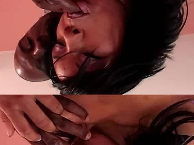Ardent cunt eating prepares Kim Pleasures to feel his BBC stretch her taut Black insides