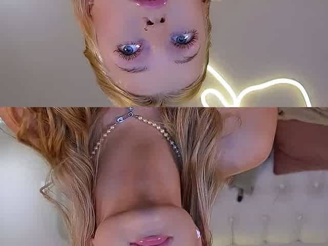 Blonde teen babe lilian anal toying