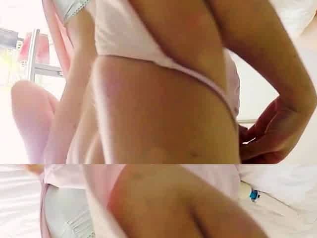 Horny solo teen touching