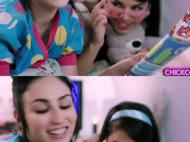 Rowdy Teen 18+ Got Wild Slumber Lesbian Orgy