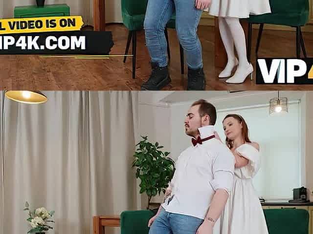 VIP4K. FFM sex with the Bride