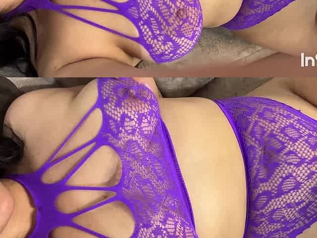 Dirty Cheating Wife Masturbates for Her Lover