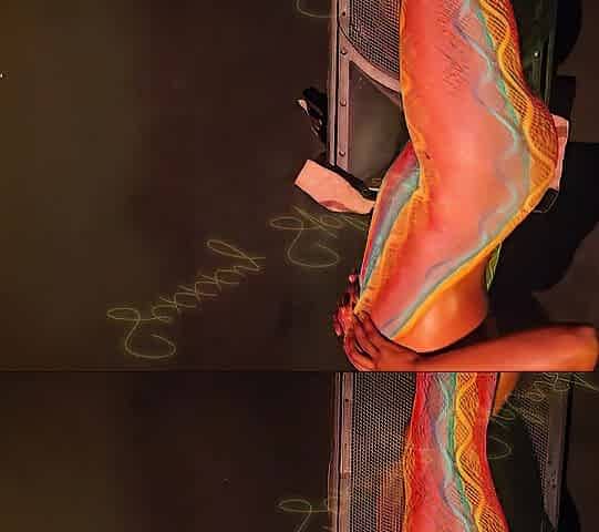 Oiled Rainbow Butt Twerking On Huge Speaker - Butt Queen