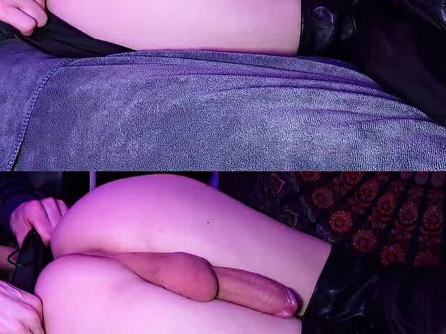 Large Shlong Femboy makes me cum twice pounding my booty