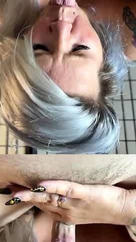 Blonde amateur milf does anal on pov camera 29