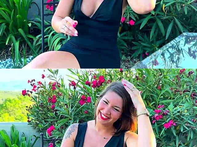 Nasty brunette pornstar with big boobs