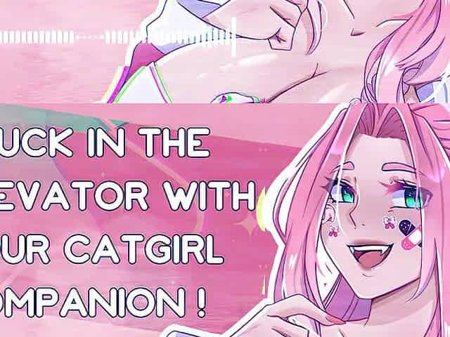 [F4M] stuck in the elevator with your catgirl companion [nsfw asmr] [erotic audio]