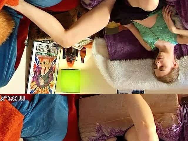 Blonde natural big titted babe solo play