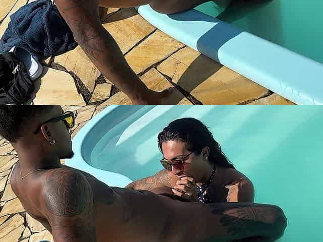 a lot of cum on the playgirl's tongue