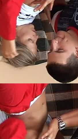 Blonde Teen Rides a Big Hard Cock