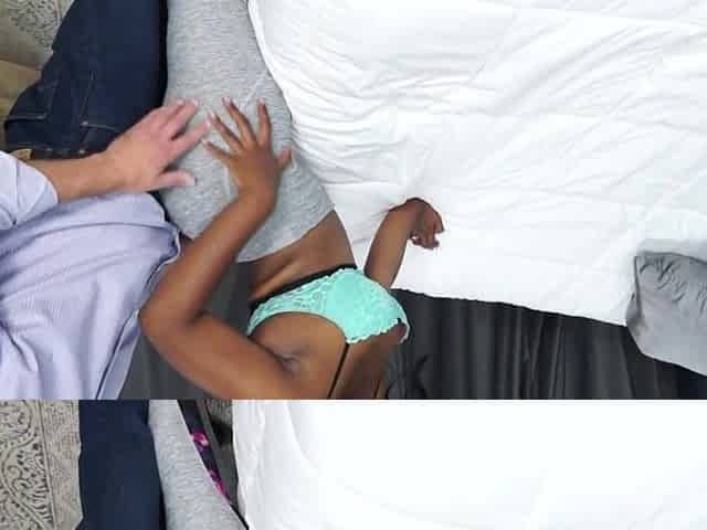 Butt Cheek Grind and Bang on Curvy Black Cum on Butt Short Version