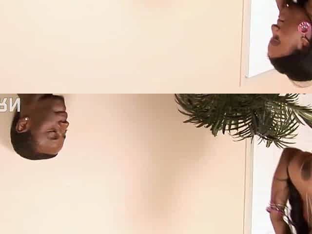 Ebony corpulent mother i'd like to fuck with large butt and admirable bazookas drilled by large ebony wang