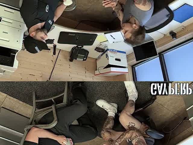 Jaxon Valor, Rick Kelson And Keith Foxxx In Perp Devours The Muscled Officer And His Hairy Stepdads Huge Dicks
