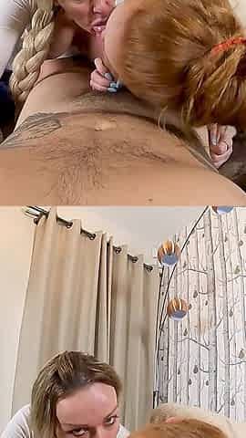 Ginger and Blonde Threesome