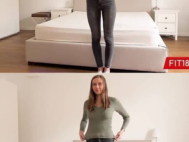 FIT18 - Stacy Cruz - Casting 177cm Tall And Skinny Czech Teen Model in 60FPS