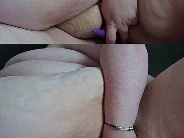 SSBBW up Close Pussy Play Cum