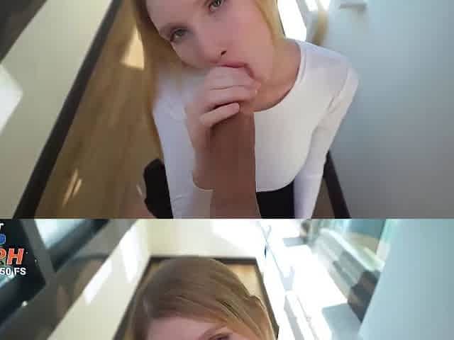 Russian Blonde Came To Visit Only For Sex