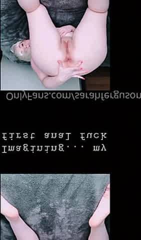 Blonde emo amateur solo masturbation