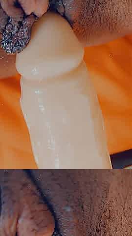 Bizarre close up, juicy vagina, large clitoris, sex machine sextoy