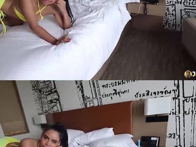 Johntronx - Hard Anal Sex with a Hot Babe in a Yellow Bikini