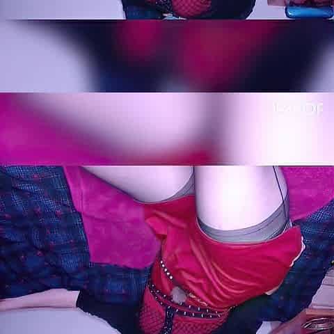 Rock sissy playing in chastity