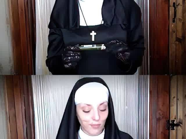MistressLucyXX - Cigar Smoking Nun
