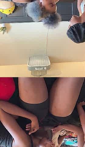 King Zephaniah - 2 Lightskin Lesbian babes Love Sucking Large Rod Jointly