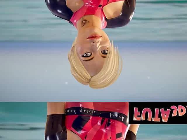 Futa3DX - Redhead Futanari Bangs Blond Sweetheart On The Beach