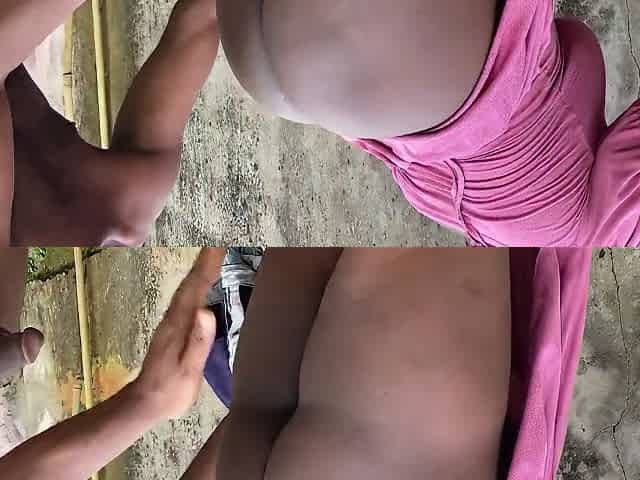 Fucking My Neighbour Outside Because My Boyfriend Is Not Around
