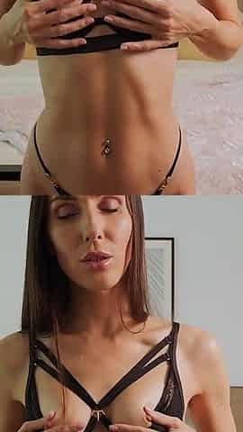 Tiny Beauty Masturbates Both Holes with Glass Dildos Till Powerful Orgasm