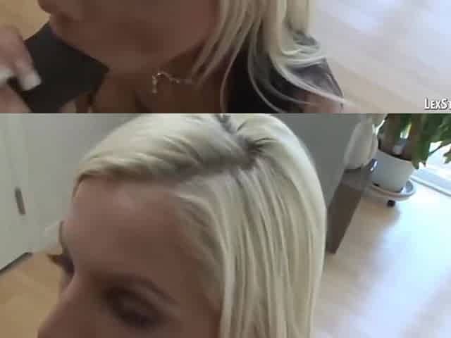Tricia Oaks In Blonde Gives Bbc Blowjob Before Taking Deep Rough Pounding