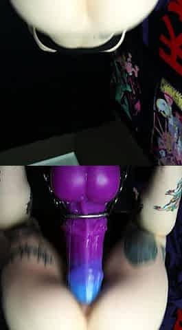 Busty milf horny solo toy time