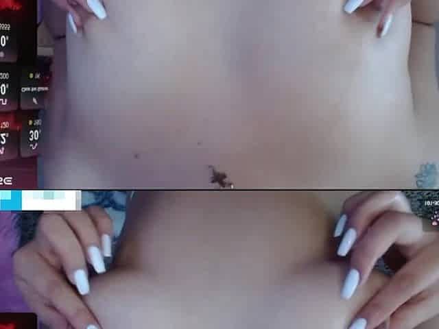 Cute Naked Latina Girl Dozing and Masturbating in Her Room While Streaming Live