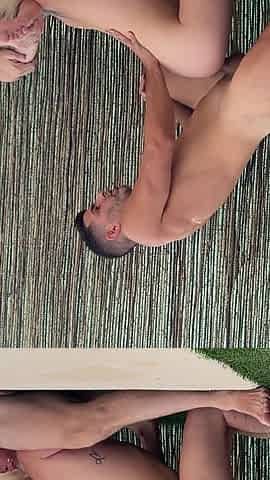 Hot Blonde Argentinian Gets Fucked by 2 Big Dick Spanish Bulls Hardcore
