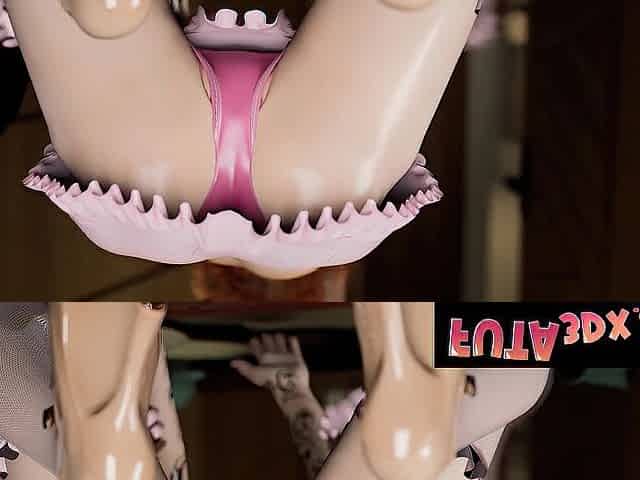 FUTA3DX - Excited Futanari Brunette hair Unleashes Her Large Rod in Hotel Screw Fest