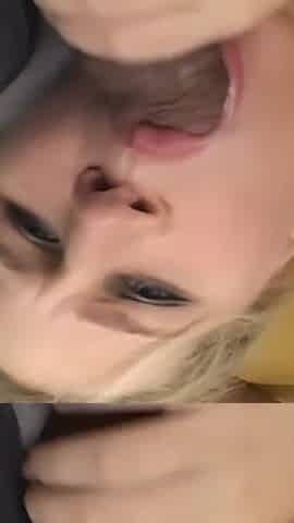 Busty Blonde with Two Cocks