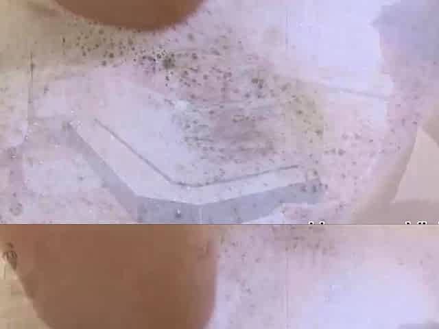 Slutty babe takes two dicks and sperm