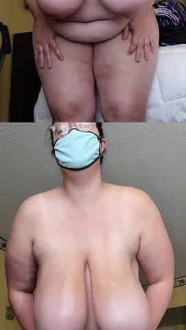 Big Full-breasted Oiled BBW Solo