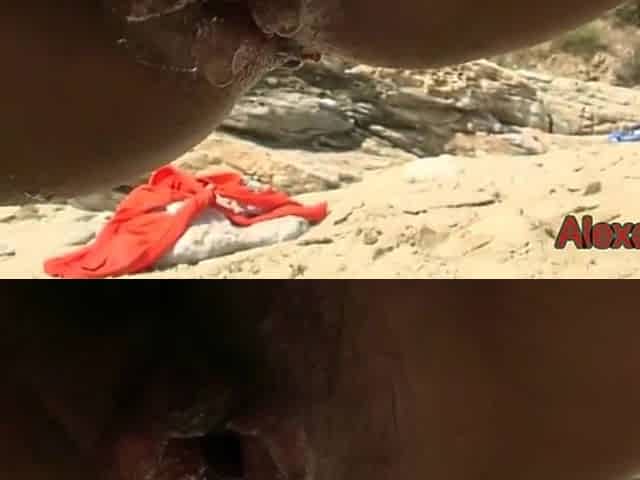 Beach Tourist Caught Jerking Off, Double Cumming!