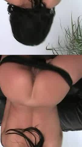 Seductive Brunette Fingers Her Tight Pussy to Climax