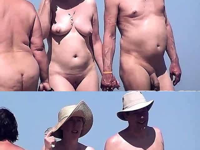 Nude Amateurs Beach Couples Walking On The Beach Compilation