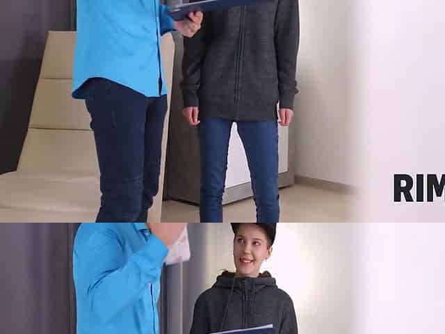 Cutie Delivers Package And Surprises Client With Bonus Rimming 11 Min With Stasia Si