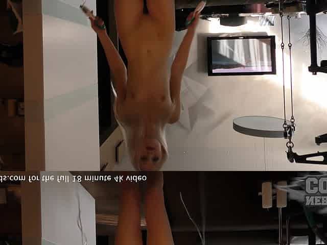 Jump Rope Handle Masturbation and Nude Workout