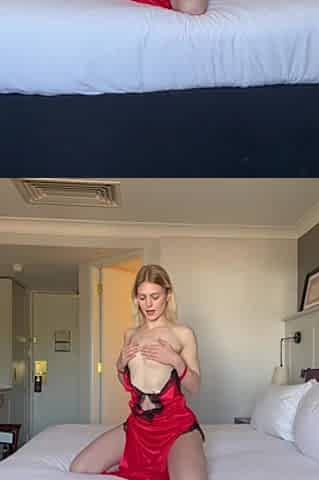 Sexy Red Dress - Strip - JOI