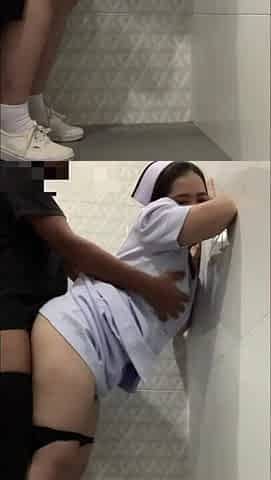 A youthful nurse invites a ally to fuck her in a hospital baths. In the end, this chab cums in her throat.
