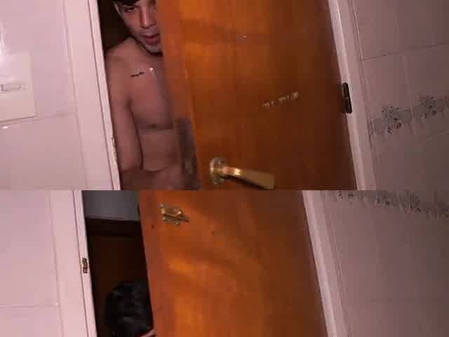 Roommate plays a prank on her and steals her towel.