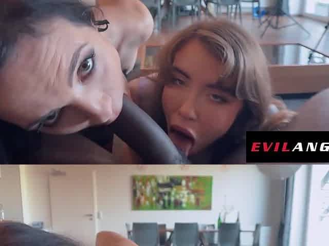 HEARTLESS BEAUTY - Inked French Bitch goddess EDEN IVY Filled With Monster Schlongs!
