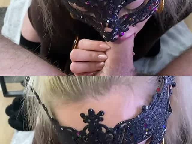 Joi - I Suck Him On My Kneels With My Big Ass, Big Cum In My Mouth !