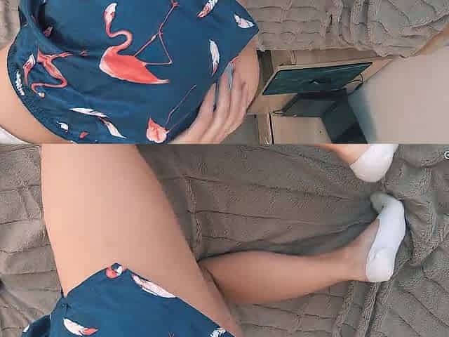 A gal with a pretty booty likes to bang in one as well as the other holes