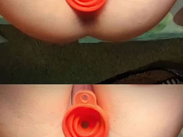 Vagina urinate funnel get filled buy massive wang